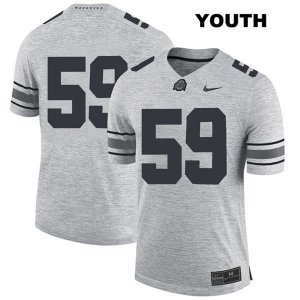 Youth NCAA Ohio State Buckeyes Isaiah Prince #59 College Stitched No Name Authentic Nike Gray Football Jersey GI20N04SD